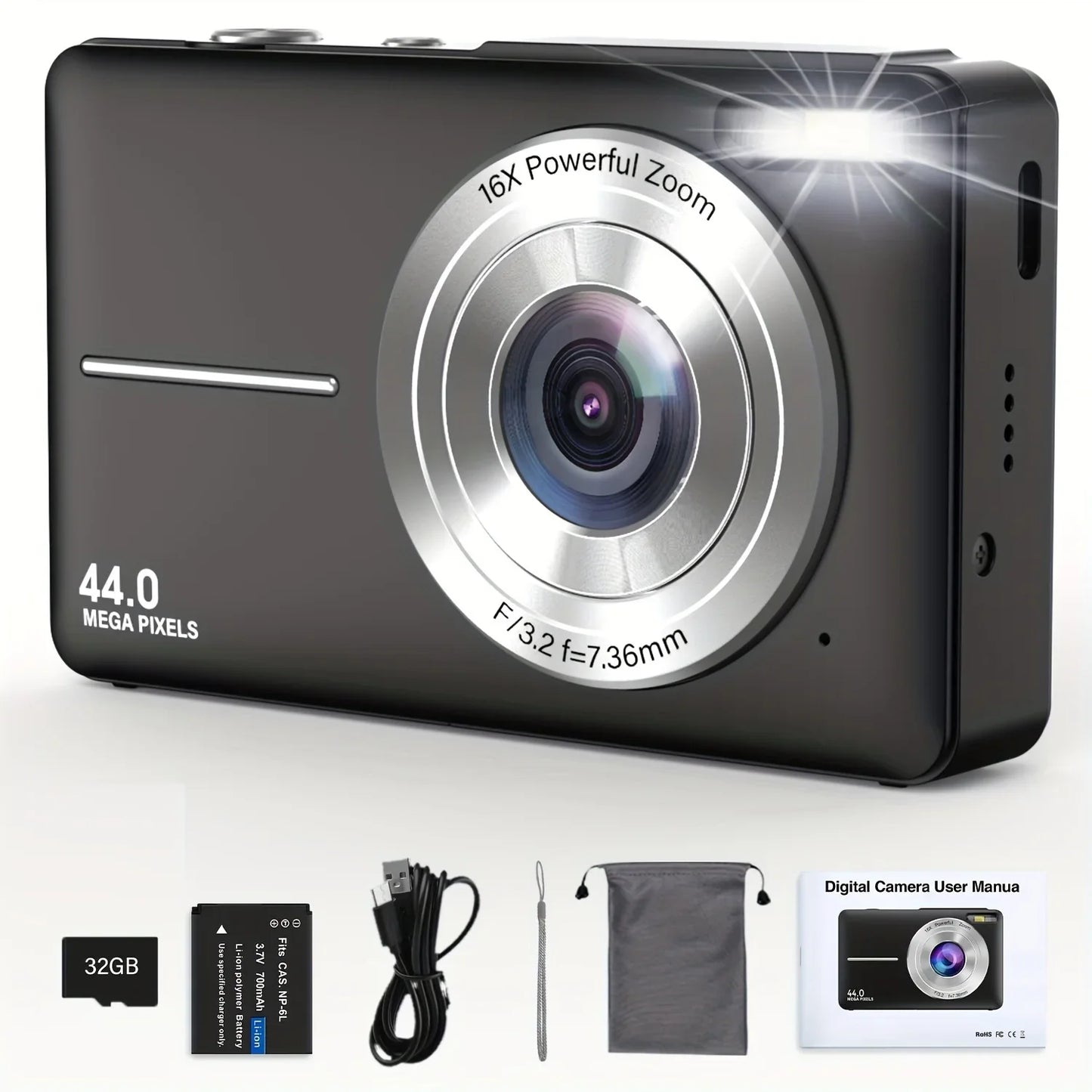 HD Digital Camera 16X Digital Zoom Camera