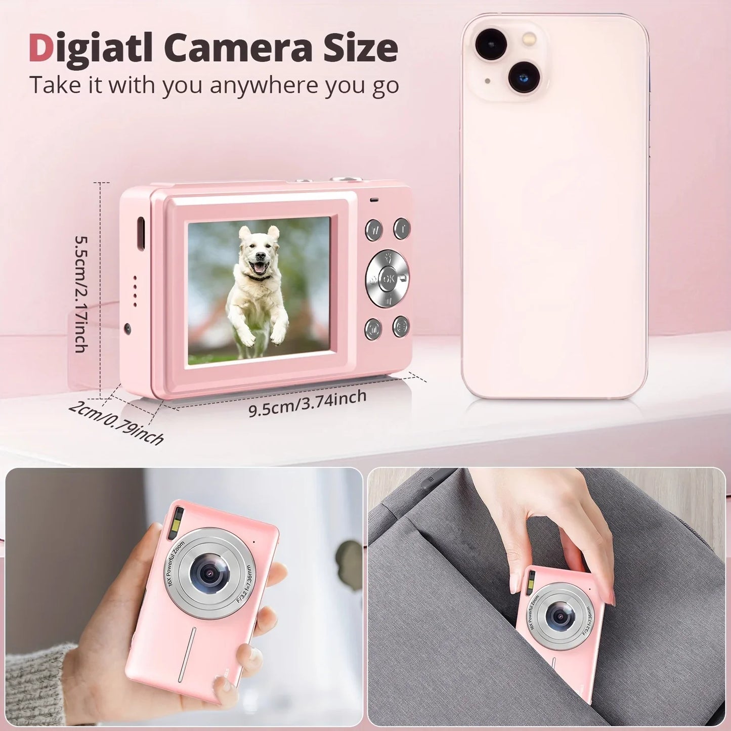 HD Digital Camera 16X Digital Zoom Camera